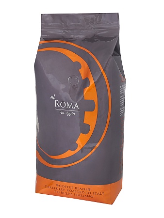 Кофе El ROMA Via Appia, кофе жареный в зернах, 1 кг